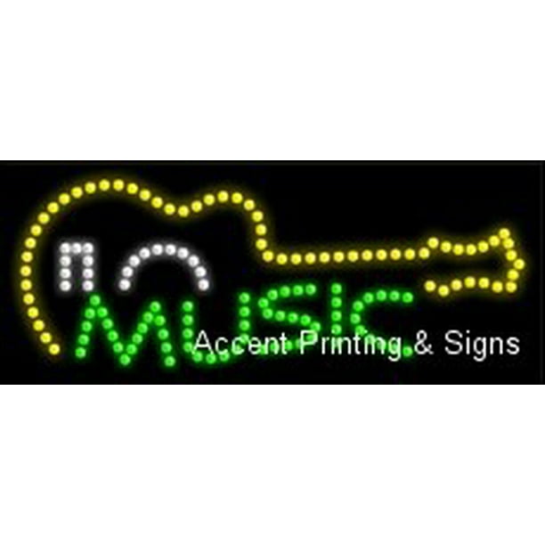 Music LED Sign High Impact, Energy Efficient 